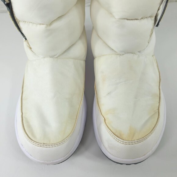 COLUMBIA WOMEN'S SIZE 9 WHITE WATERPROOF BOOTS OMNI-HEAT 200G INSULATION *AS-IS* - Picture 3 of 16